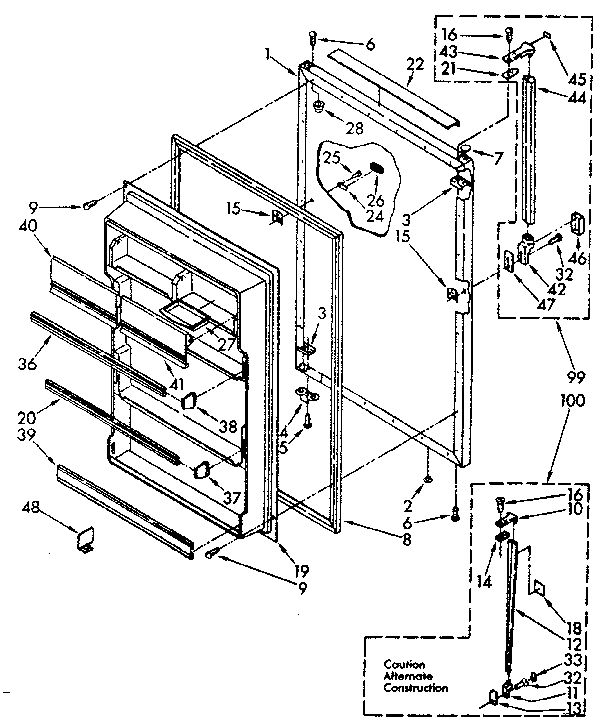 REFRIGERATOR DOOR PARTS