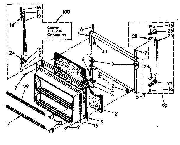 FREEZER DOOR PARTS