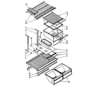 Kenmore 1068670612 shelf parts diagram