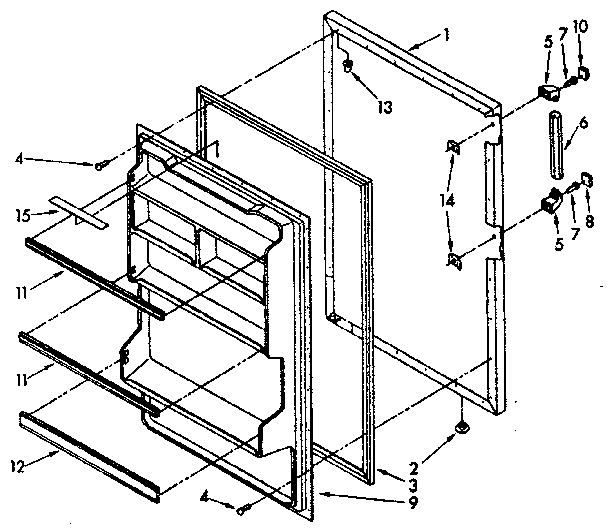 Refrigerator door