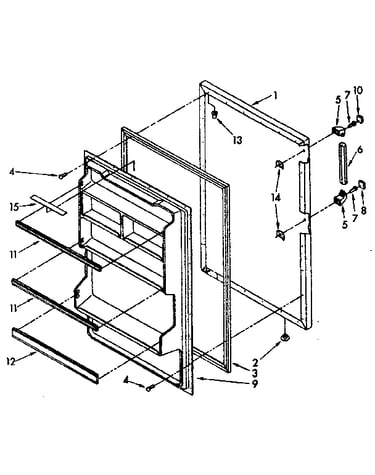 Refrigerator door