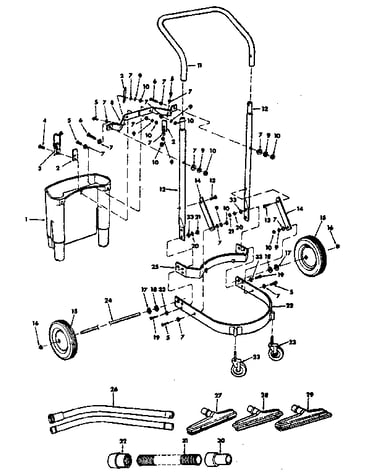 Cart assembly and accessories