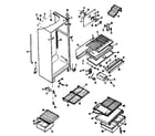 Kenmore 2538779261 cabinet parts diagram