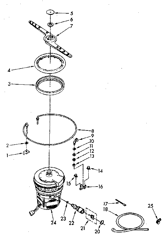 Heater, pump and lower sprayarm parts