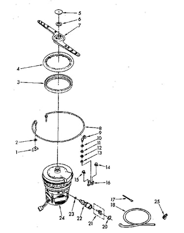 Heater, pump and lower sprayarm parts