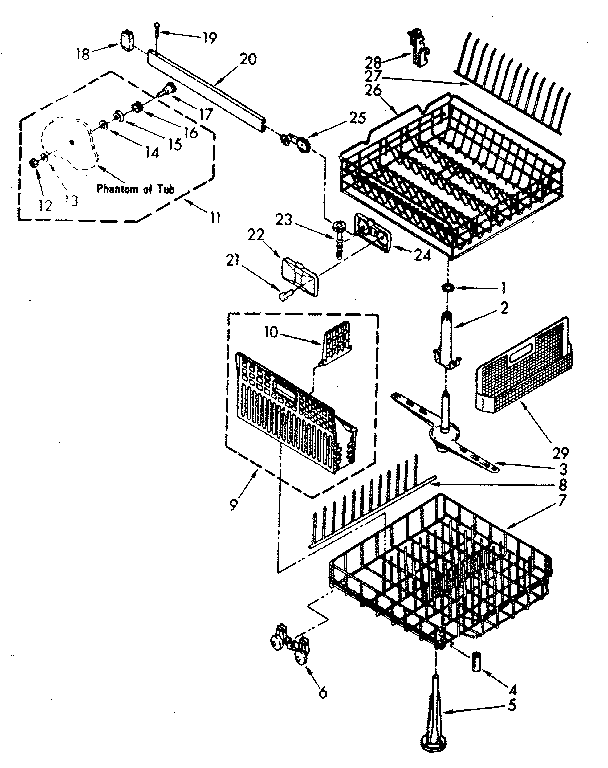 Dishrack parts
