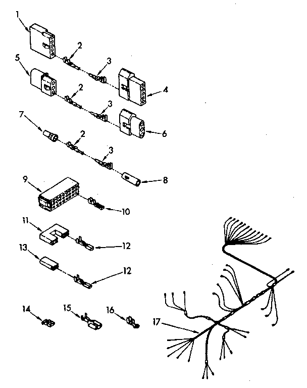 Wiring harness parts