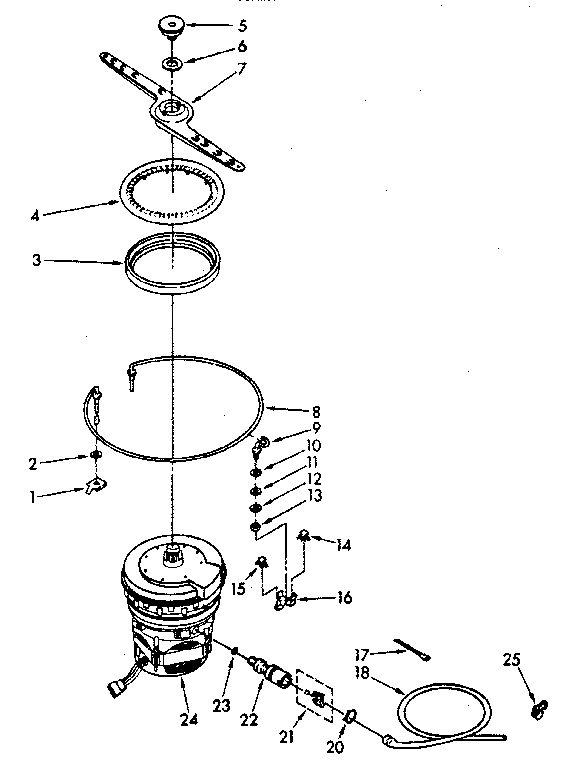 Heater, pump and lower sprayarm parts