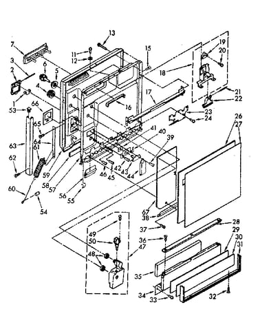 Door and toe panel parts