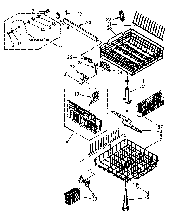 Dishrack parts