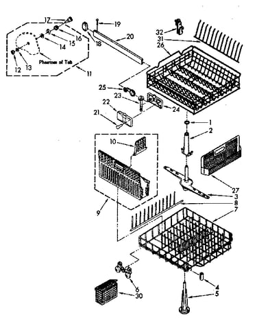 Dishrack parts