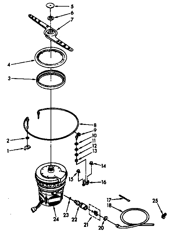 Heater, pump and lower sprayarm parts