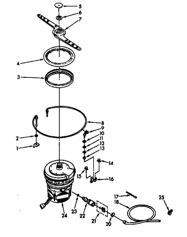 Heater, pump and lower sprayarm parts