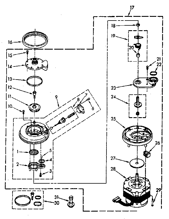 Pump and motor parts
