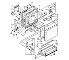 Kenmore 6651688581 door and toe panel parts diagram