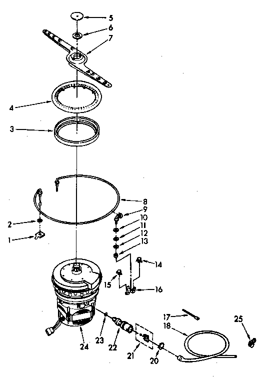 Heater, pump and lower sprayarm parts