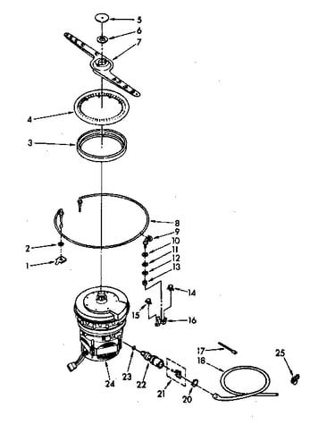 Heater, pump and lower sprayarm parts