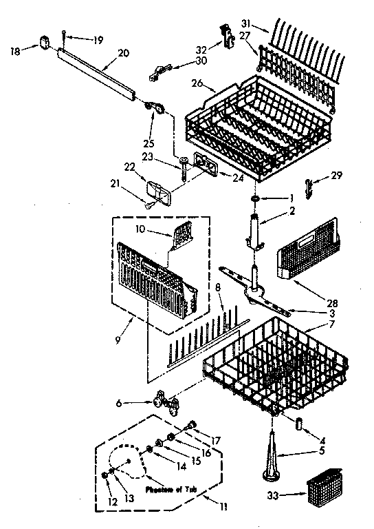 Dishrack parts