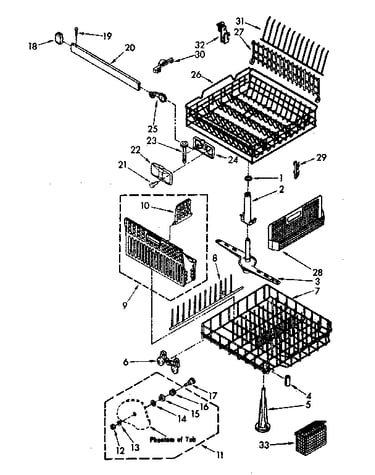 Dishrack parts