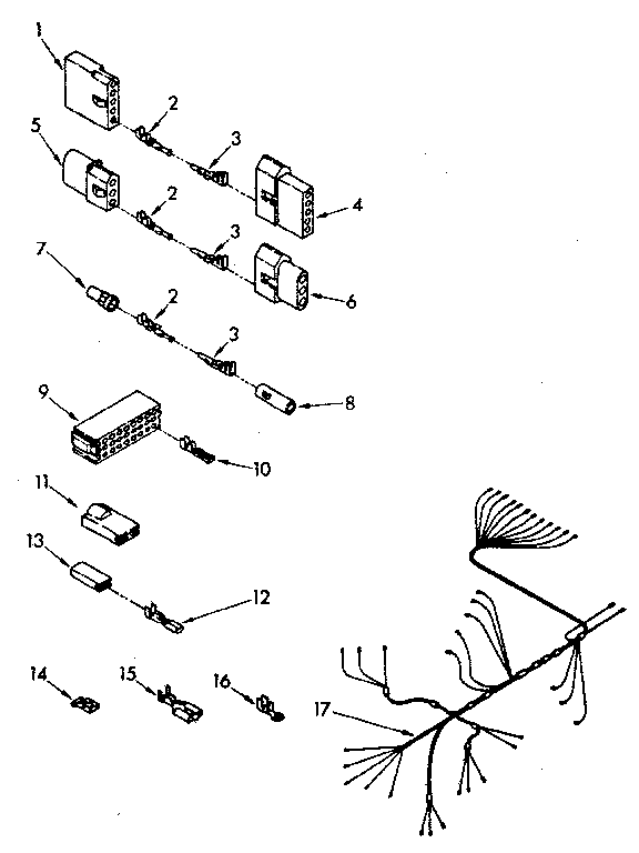Wiring harness parts
