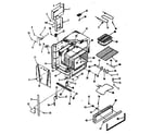 Kenmore 9114688812 oven body section diagram