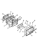 Oven door section
