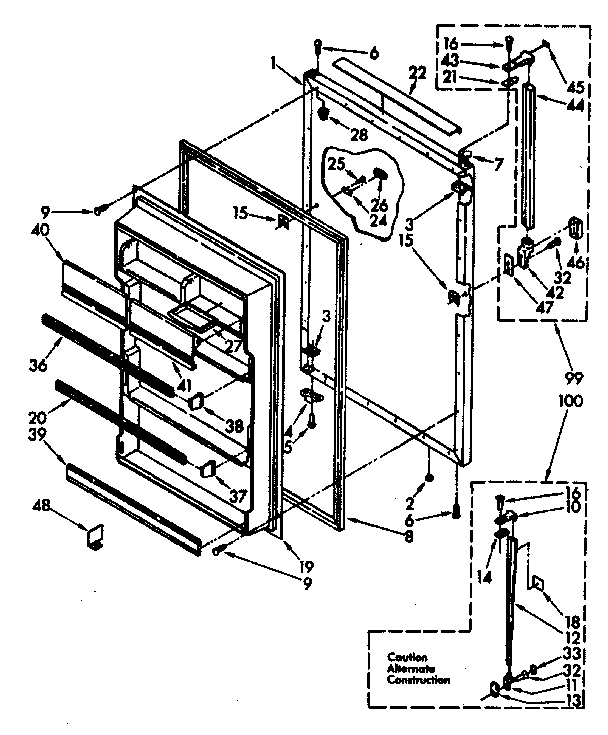 REFRIGERATOR DOOR PARTS