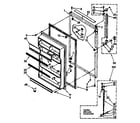 Kenmore 1068670633 refrigerator door parts diagram