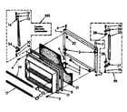 Kenmore 1068670613 freezer door parts diagram