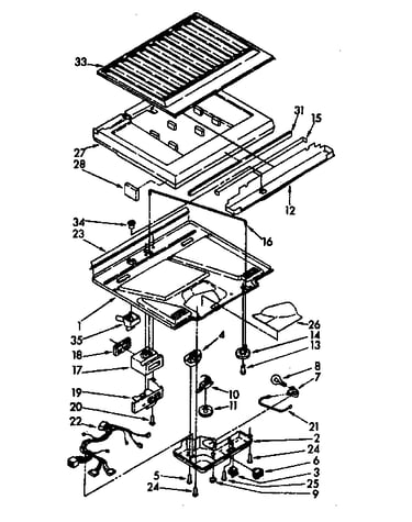 Compartment separator and control parts