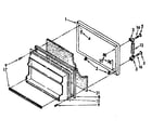 Kenmore 1068698051 freezer door parts diagram