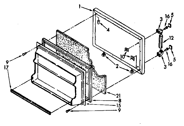 Freezer door parts