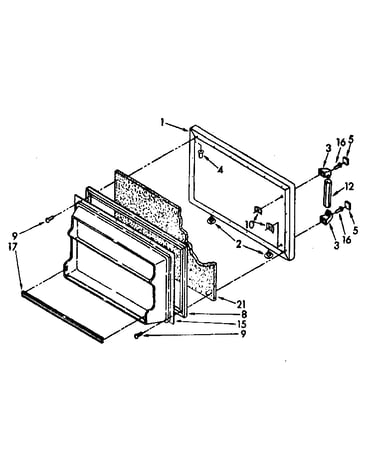 Freezer door parts