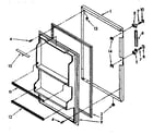Kenmore 1068698051 refrigerator door parts diagram