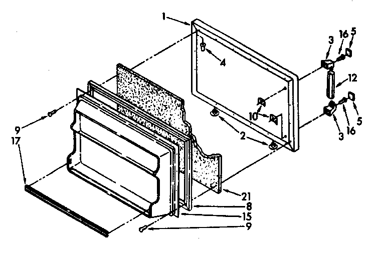 Freezer door parts
