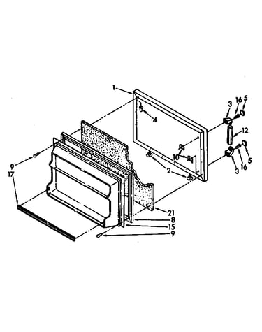 Freezer door parts