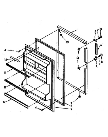 Refrigerator door parts