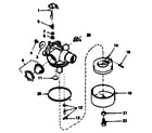 Craftsman 143384452 carburetor no. 632387 diagram