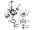 Craftsman 143384472 carburetor no. 632389 diagram