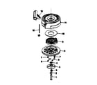 Craftsman 143384572 rewind starter no. 590621 diagram
