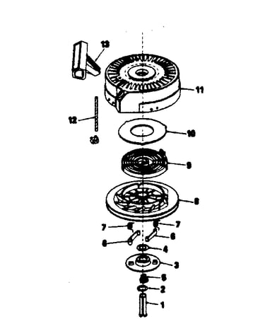 Rewind starter no. 590621