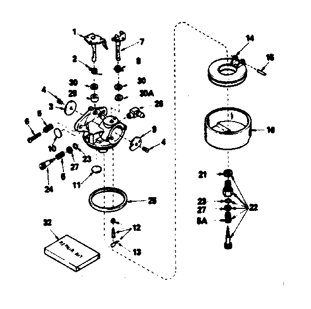 Carburetor no. 631716