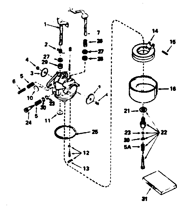 Carburetor no. 632425