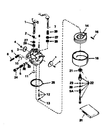 Carburetor no. 632425