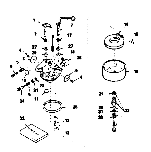 Carburetor no. 631921
