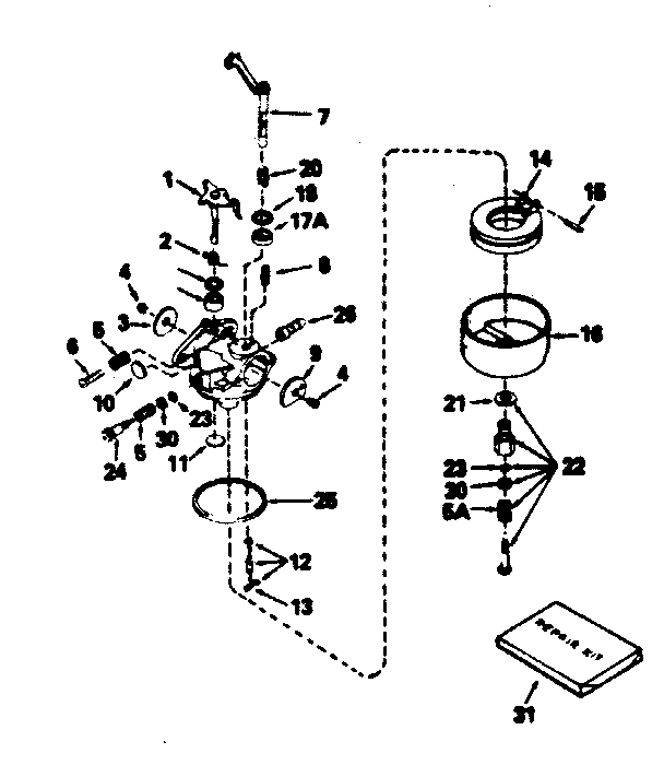 Carburetor no. 631463