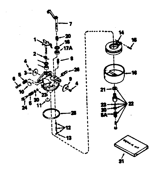 Carburetor no. 631453