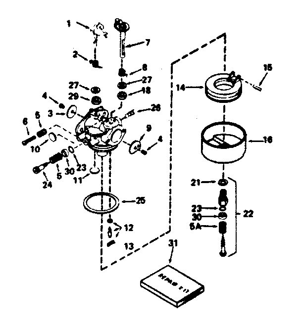 Carburetor no. 631454