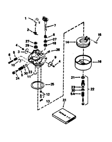 Carburetor no. 631454