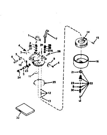 Carburetor no. 632272